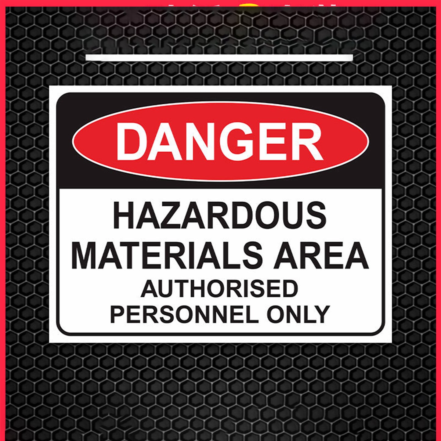 Durable Danger Warning Stickers,Safety Labels with Optional Aluminum Backing for Extra Support