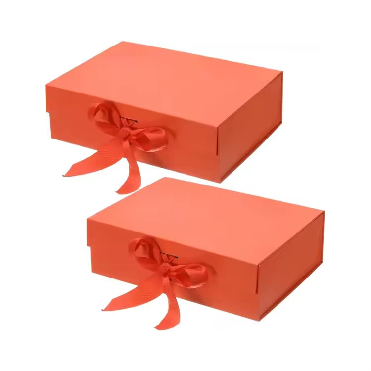 Paper Box Guangzhou OEM Customize Rigid Cardboard Folding Magnetic Gift Boxes Packing Boxes with Ribbon