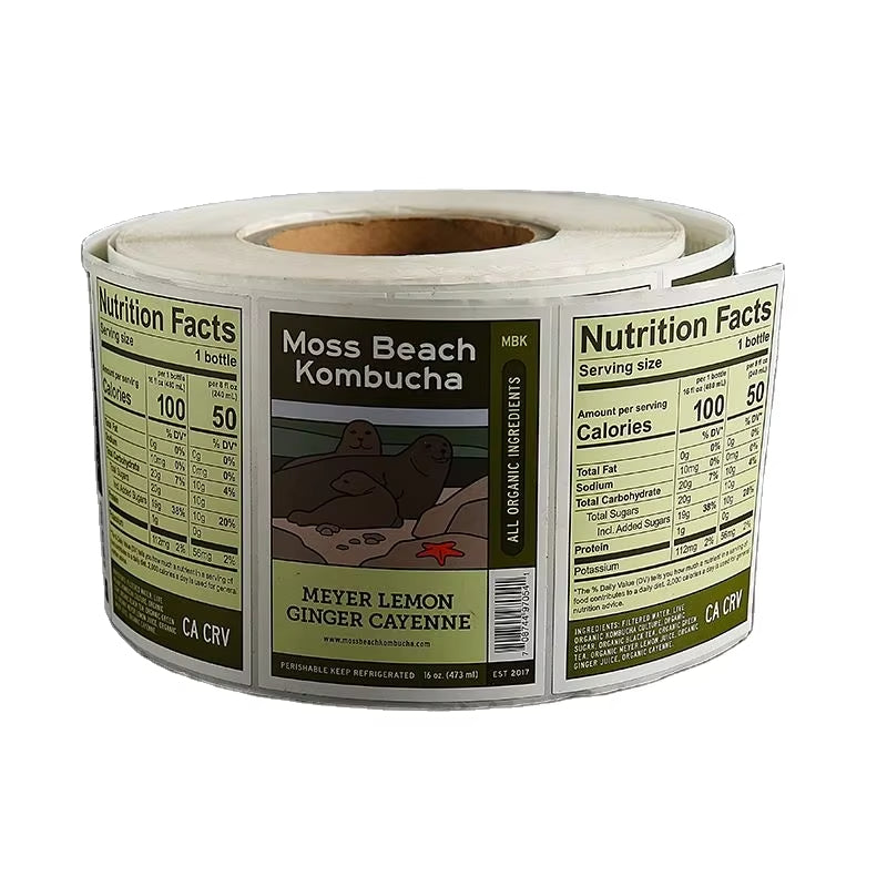 Custom Holographic Foil Supplement Labels,Adhesive Bottle & Jar Stickers for Collagen, Whey Protein & Nutrition Packaging