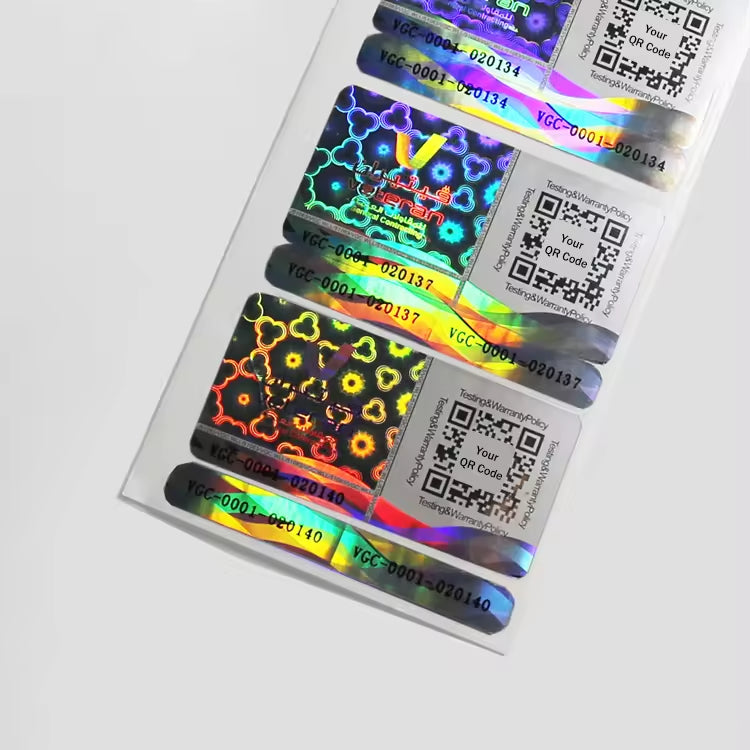 Custom Tamper,Proof Hologram Security Stickers,VOID Logo Labels for Electronics&Packaging