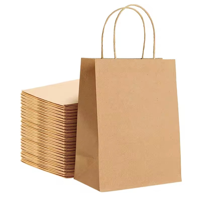 Factory Customized Kraft Paper Tote Bags – Purple, Green, Brown,Beauty & Women’s Shopping Bags
