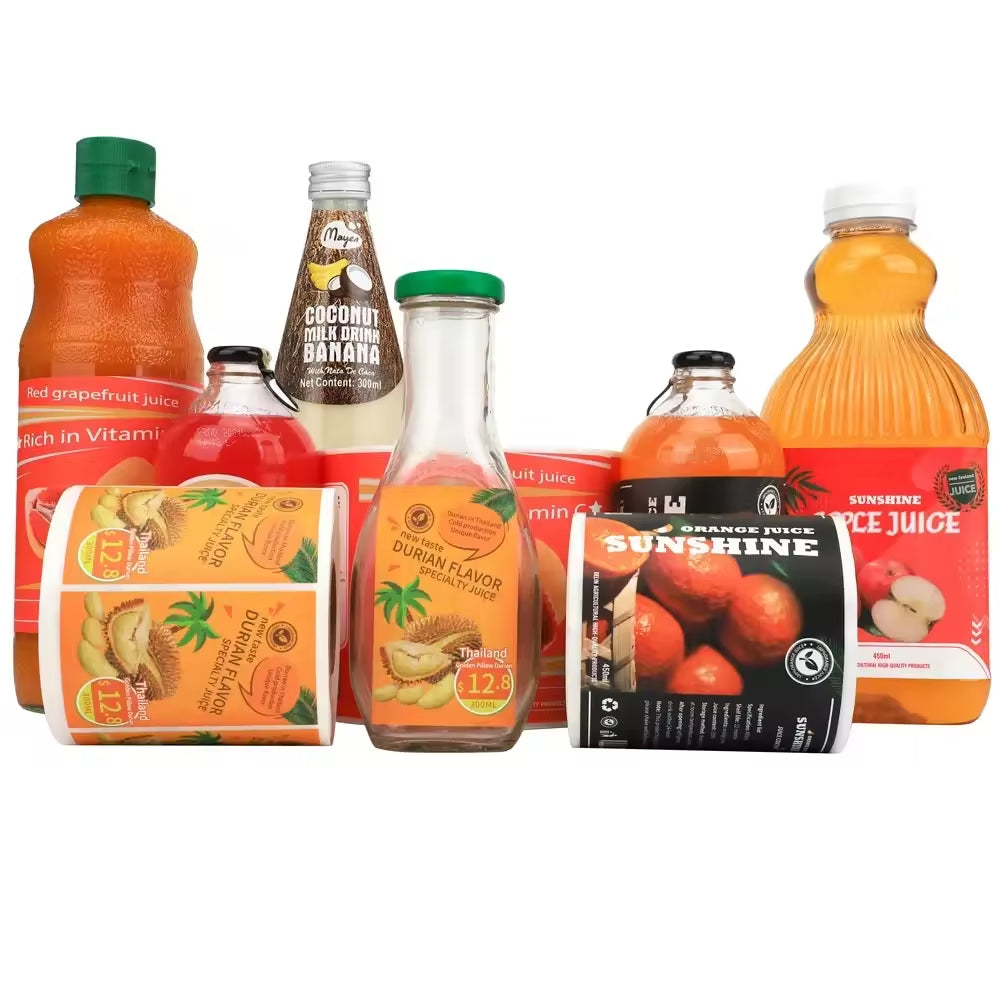 Waterproof Luxury Roll Bottle Labels,Custom Logo Adhesive Stickers for Food & Cosmetic Packaging