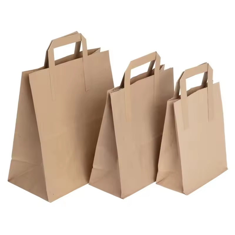 Factory Customized Kraft Paper Tote Bags – Purple, Green, Brown,Beauty & Women’s Shopping Bags