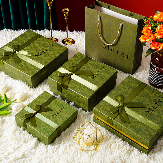 Wholesale Custom Logo Luxury Paper Gift Box Packaging with Ribbon Premium Gift Box