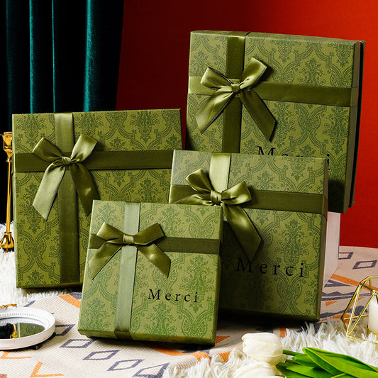 Wholesale Custom Logo Luxury Paper Gift Box Packaging with Ribbon Premium Gift Box