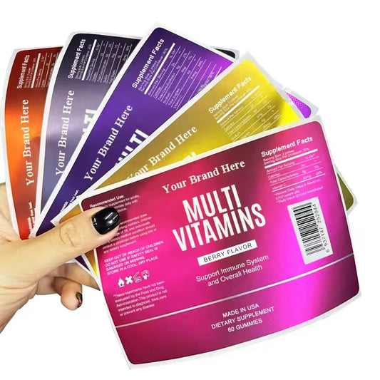 Waterproof Luxury Roll Bottle Labels,Custom Logo Adhesive Stickers for Food & Cosmetic Packaging