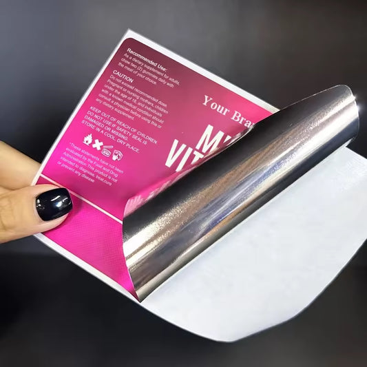 Waterproof Luxury Roll Bottle Labels,Custom Logo Adhesive Stickers for Food & Cosmetic Packaging